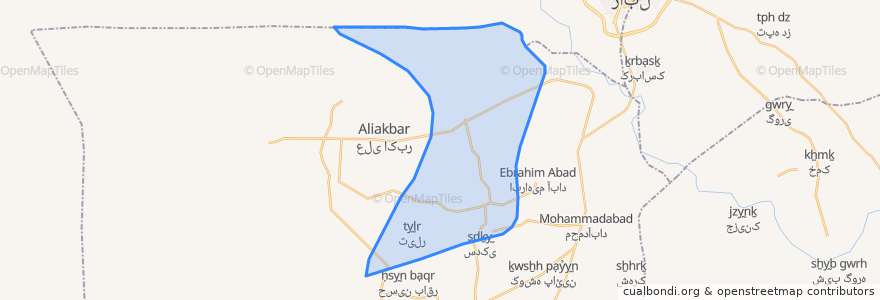 Mapa de ubicacion de دهستان تیمور آباد.