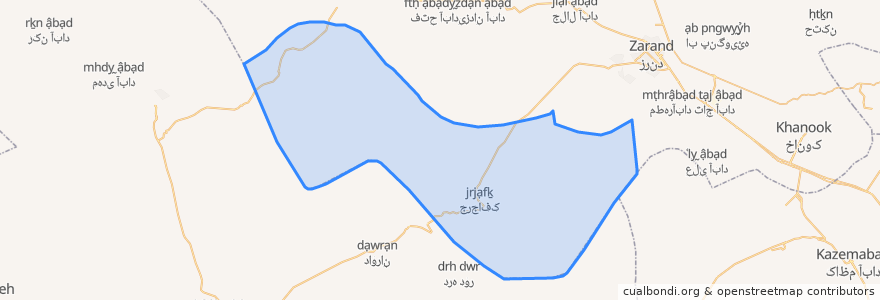 Mapa de ubicacion de دهستان جرجافک.