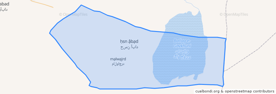 Mapa de ubicacion de دهستان جرقویه علیا.