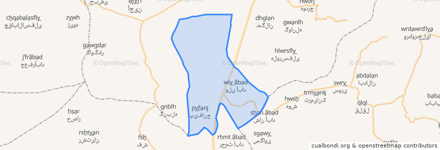 Mapa de ubicacion de دهستان جلگه.