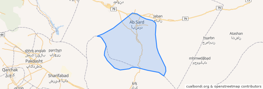 Mapa de ubicacion de دهستان جمع آبرود.