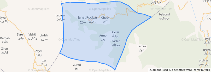 Mapa de ubicacion de دهستان جنت رودبار.