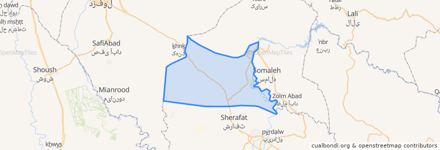 Mapa de ubicacion de دهستان جنت مکان.