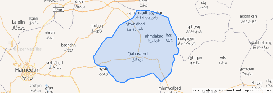 Mapa de ubicacion de دهستان جیحون دشت.