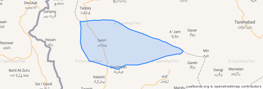 Mapa de ubicacion de دهستان جیگران.