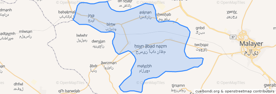 Mapa de ubicacion de دهستان حرم رود سفلی.