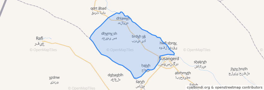 Mapa de ubicacion de حومه غربی.