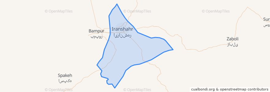 Mapa de ubicacion de دهستان حومه.