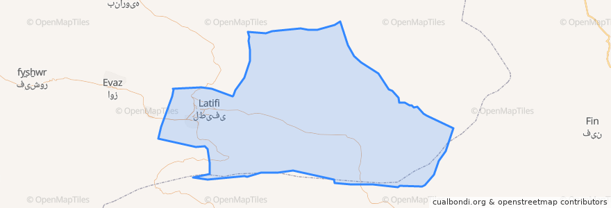 Mapa de ubicacion de دهستان حومه.