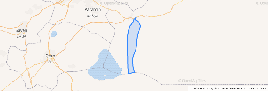 Mapa de ubicacion de دهستان حومه.