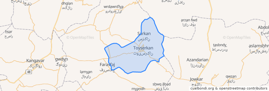 Mapa de ubicacion de دهستان حیقوق نبی.