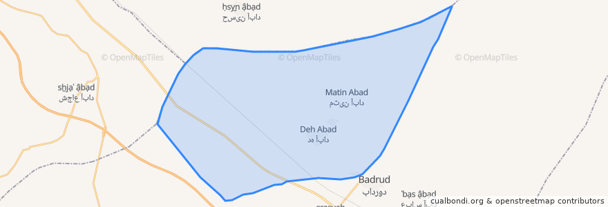 Mapa de ubicacion de دهستان خالدآباد.