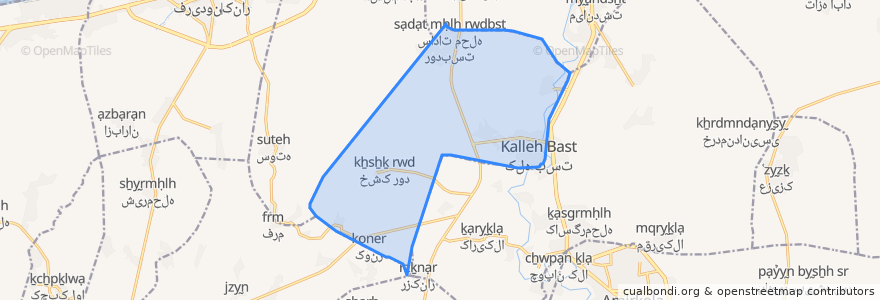 Mapa de ubicacion de دهستان خشکرود.