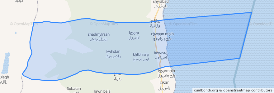 Mapa de ubicacion de دهستان خطبه سرا.