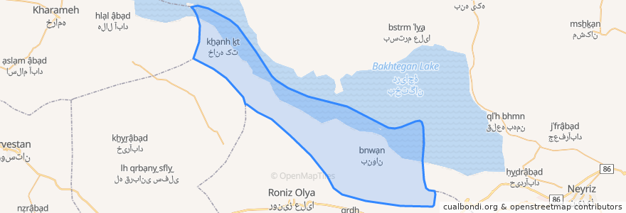 Mapa de ubicacion de دهستان خیر.