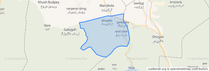 Mapa de ubicacion de دهستان درازکلا.