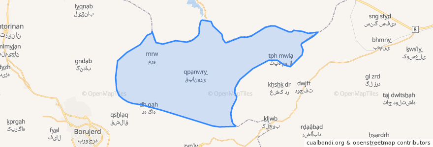 Mapa de ubicacion de دهستان دره صیدی.