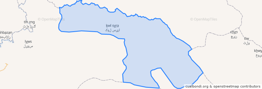 Mapa de ubicacion de دهستان دره کاید.