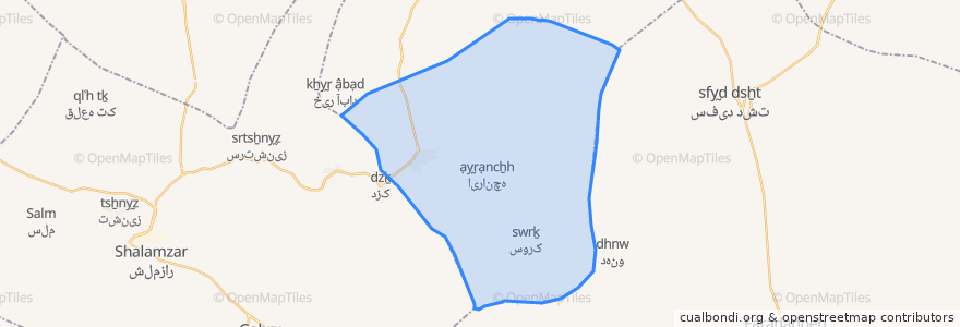 Mapa de ubicacion de دهستان دستگرد امام زاده.