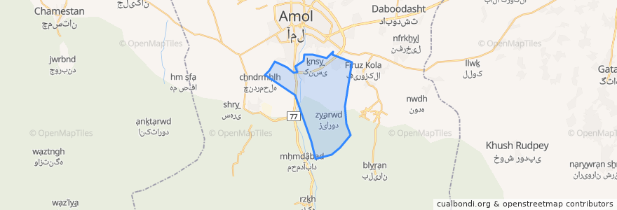 Mapa de ubicacion de دهستان دشت سرسفلی.