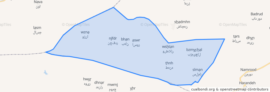 Mapa de ubicacion de دهستان دوبلوک.