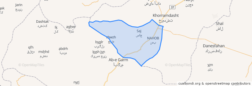 Mapa de ubicacion de دهستان دودانگه سفلی.