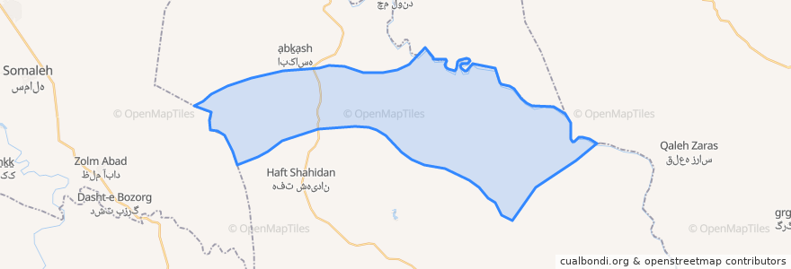 Mapa de ubicacion de دهستان ذیلایی.