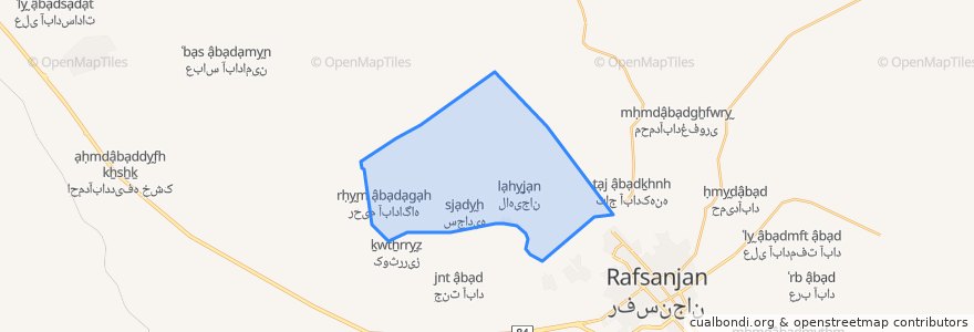 Mapa de ubicacion de دهستان رزم آوران.