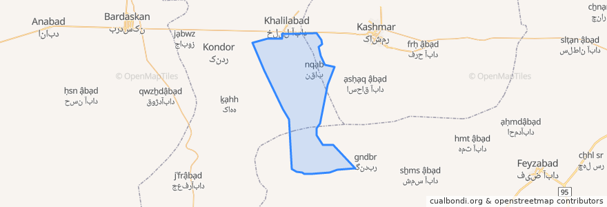 Mapa de ubicacion de دهستان رستاق.