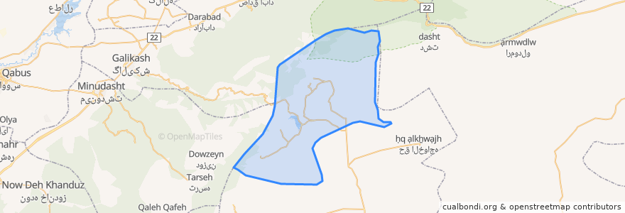 Mapa de ubicacion de دهستان رضوان.