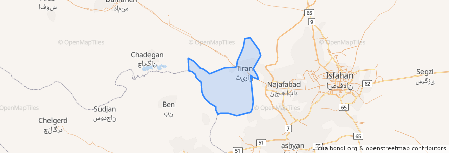 Mapa de ubicacion de دهستان رضوانیه.