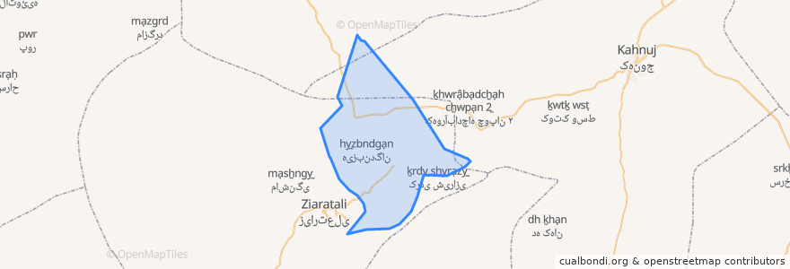 Mapa de ubicacion de دهستان رودخانه بر.