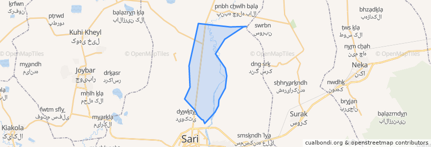 Mapa de ubicacion de دهستان رودپی شرقی.