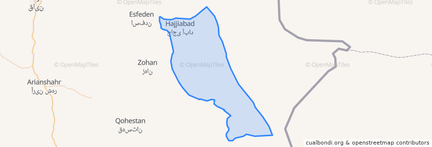 Mapa de ubicacion de دهستان زیرکوه.