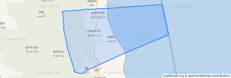 Mapa de ubicacion de دهستان ساحلی جوکندان.