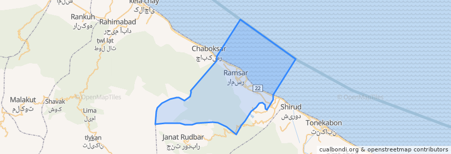 Mapa de ubicacion de دهستان سخت سر.