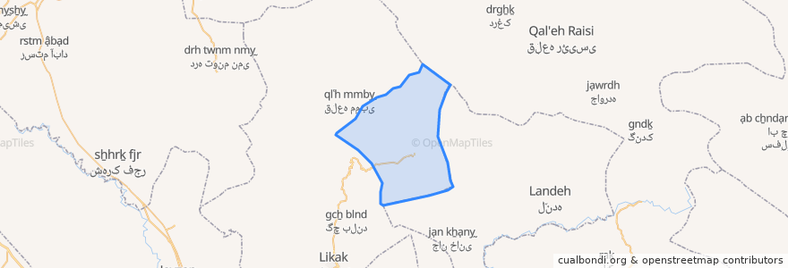 Mapa de ubicacion de دهستان سرآسیاب یوسفی.