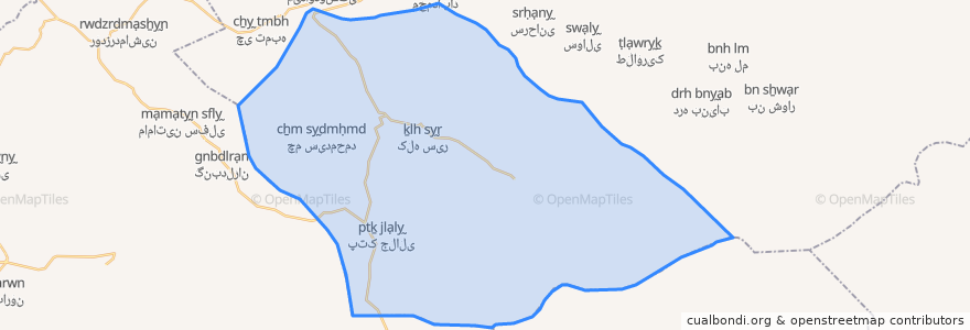 Mapa de ubicacion de دهستان سرله.