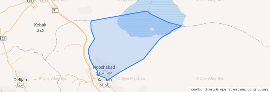 Mapa de ubicacion de دهستان سفید دشت.