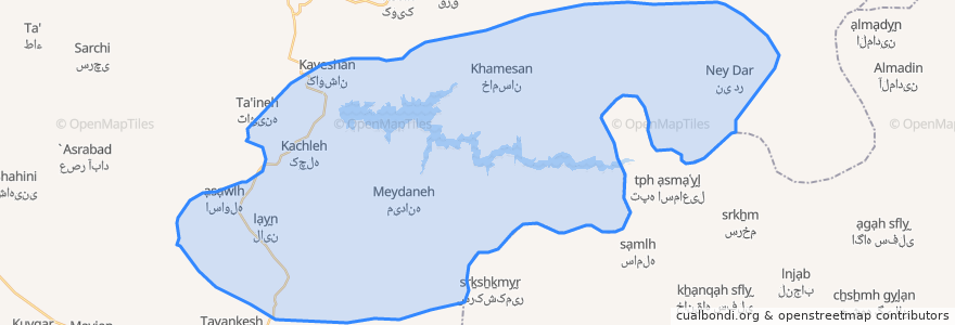 Mapa de ubicacion de دهستان سورسور.