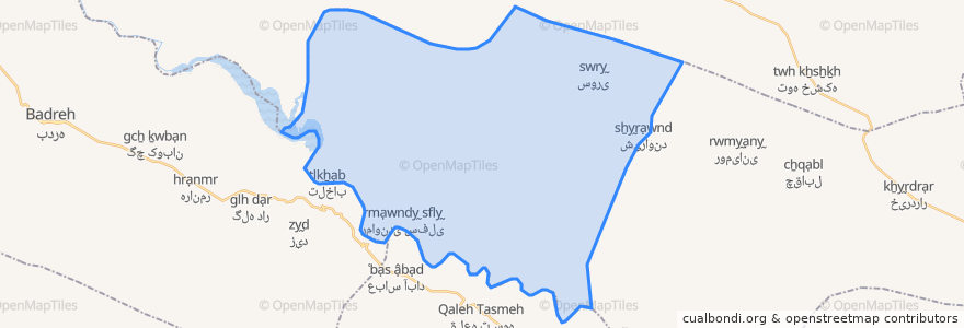 Mapa de ubicacion de دهستان سوری.