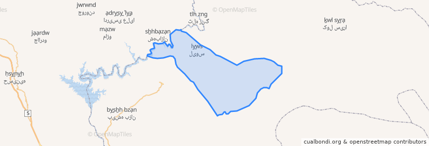 Mapa de ubicacion de دهستان سیدولی الدین.