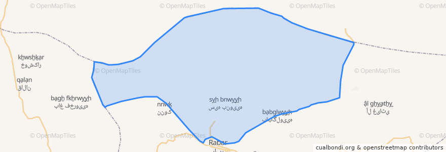 Mapa de ubicacion de دهستان سیه بنوئیه.