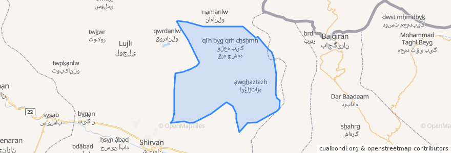 Mapa de ubicacion de دهستان سیوکانلو.