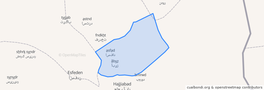 Mapa de ubicacion de دهستان شاسکوه.