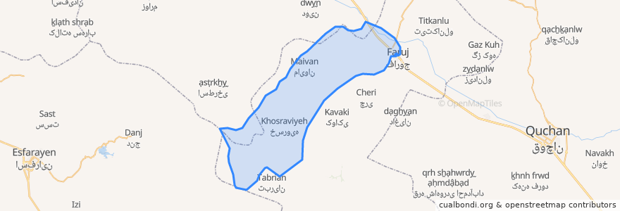 Mapa de ubicacion de دهستان شاه جهان.