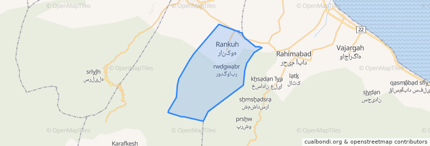 Mapa de ubicacion de دهستان شبخوس لات.