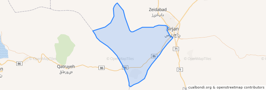 Mapa de ubicacion de دهستان شریف آباد.