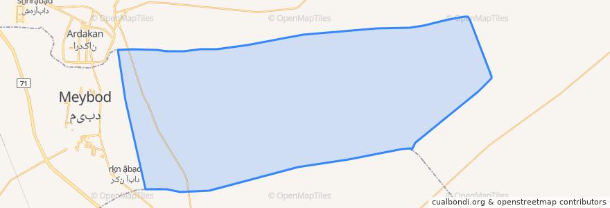 Mapa de ubicacion de دهستان شهدا.