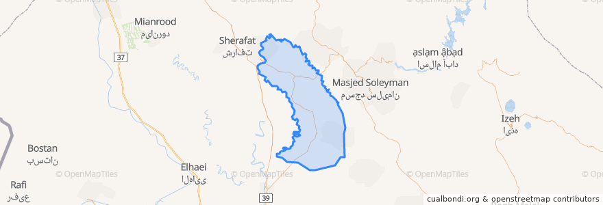 Mapa de ubicacion de دهستان شهیدمدرس.